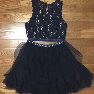 Two piece homecoming dress